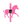 Xplora XGO3 smartklokke i 'Rosa Sebra'-design, vist flatt med illustrert rosa sebra. Skjermen viser innkommende anrop fra 'Mamma'.